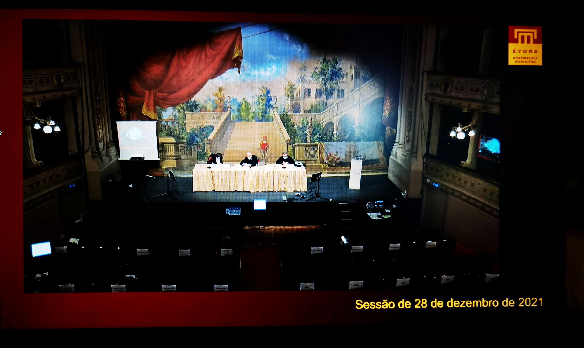 Sessão da Assembleia Municipal de Évora de 28 de Dezembro de 2021