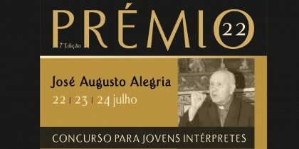 (Português) Prémio José Augusto Alegria – 7ª edição | Concurso para Jovens Intérpretes