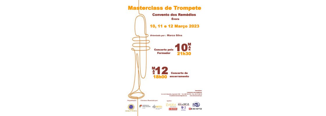 Arquivado: Masterclass de Trompete com orientação de Marco Silva