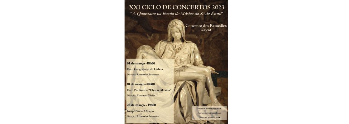 Arquivado: XXI Ciclo de Concertos A Quaresma na Escola de Música da Sé de Évora