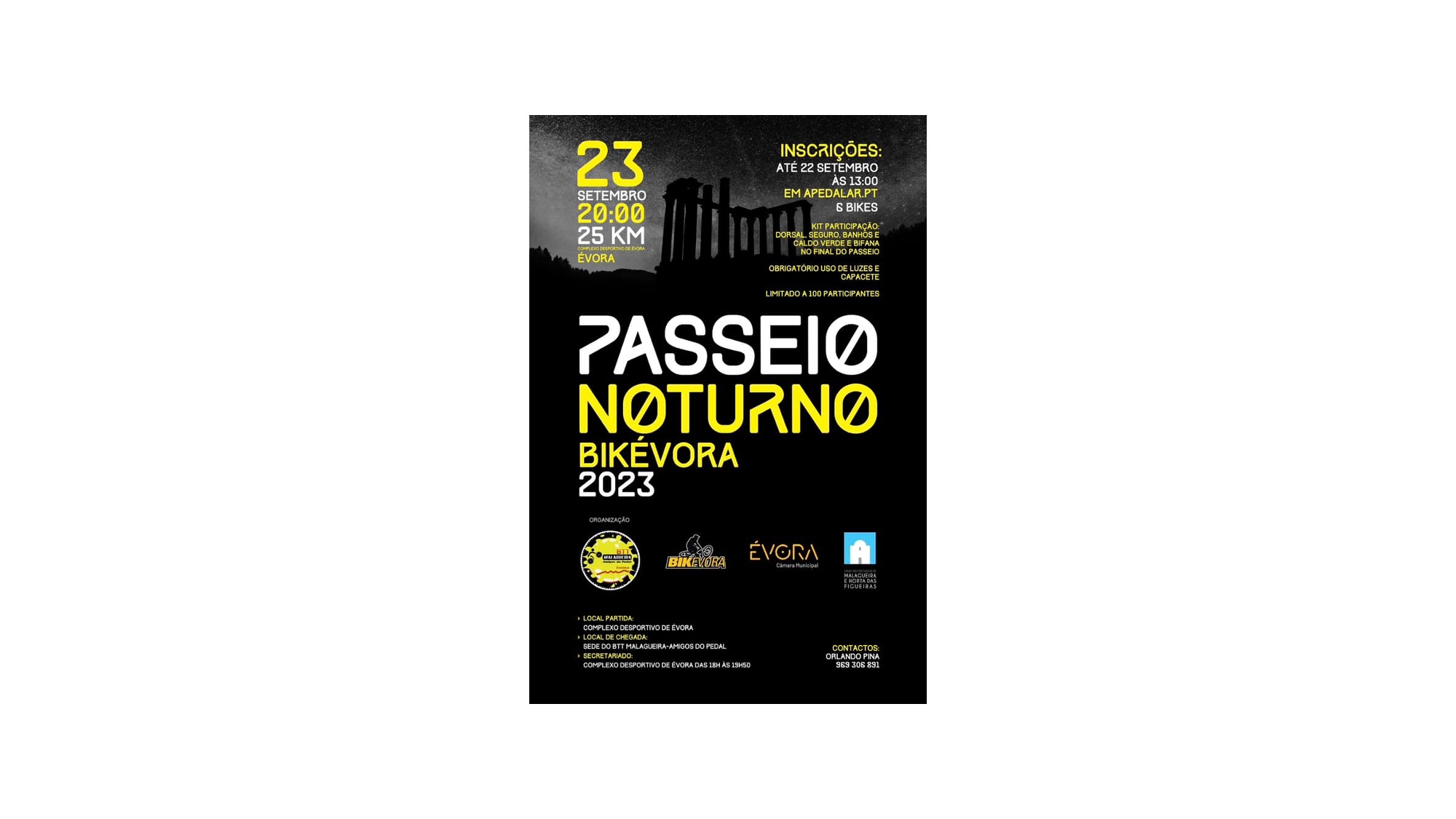 BIKÉVORA | PASSEIO NOTURNO