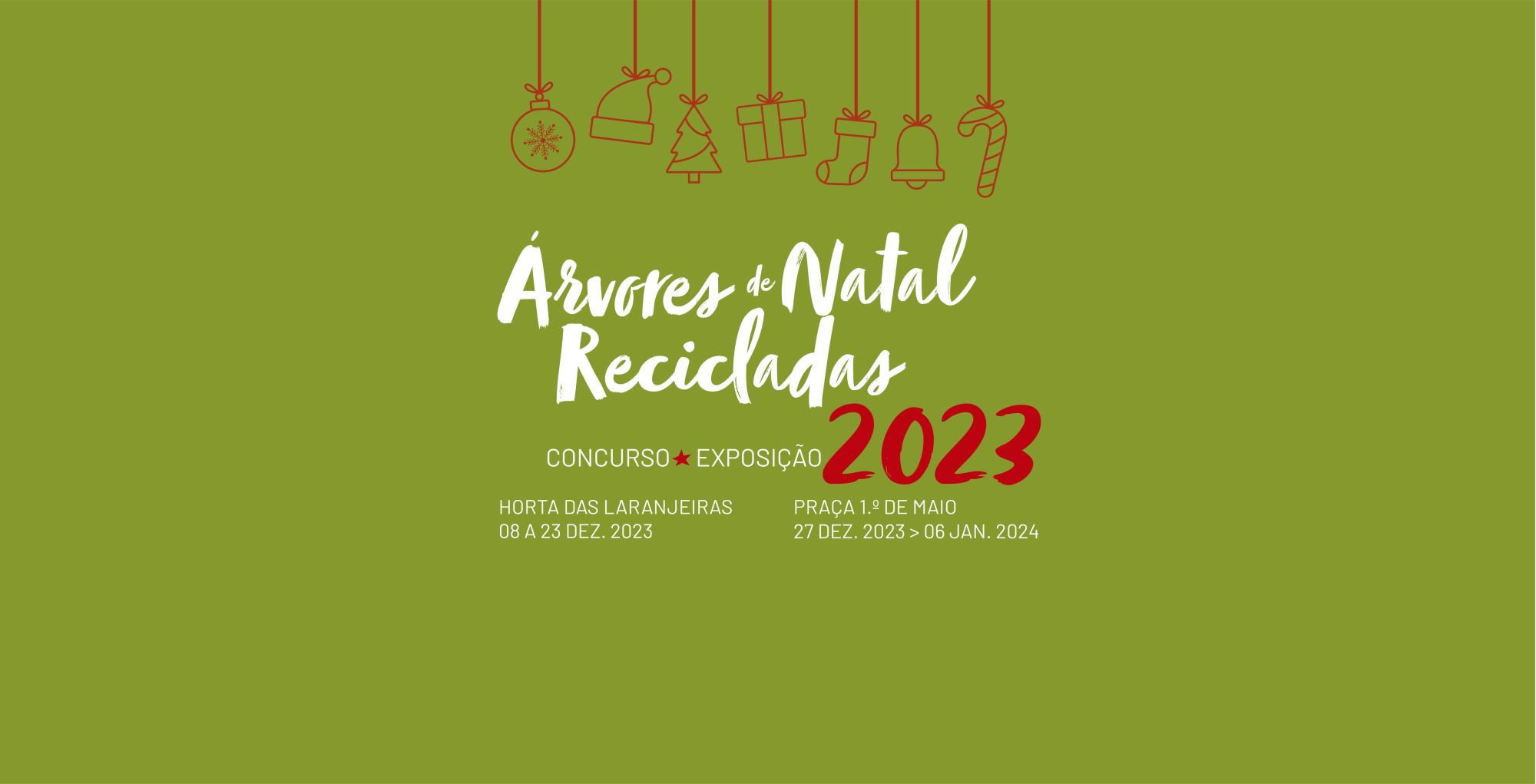 Árvores de Natal Recicladas 2023