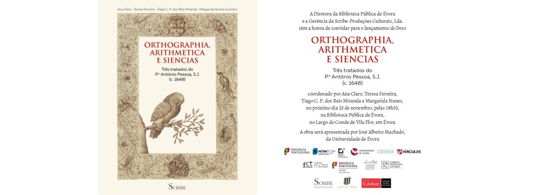 Arquivado: Lançamento de livro – Orthographia, Arithmetica e Siencias