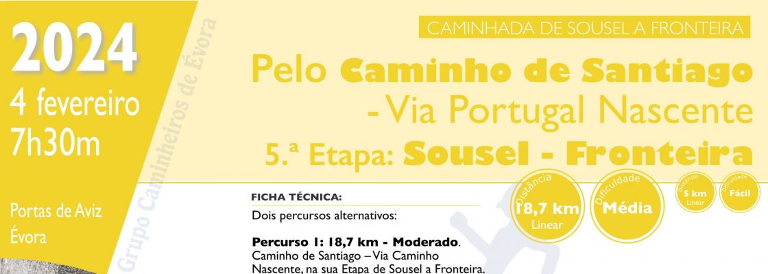 Arquivado: Pelo Caminho de Santiago, Via Portugual Nascente. 5.ª Etapa: Sousel – Fronteira