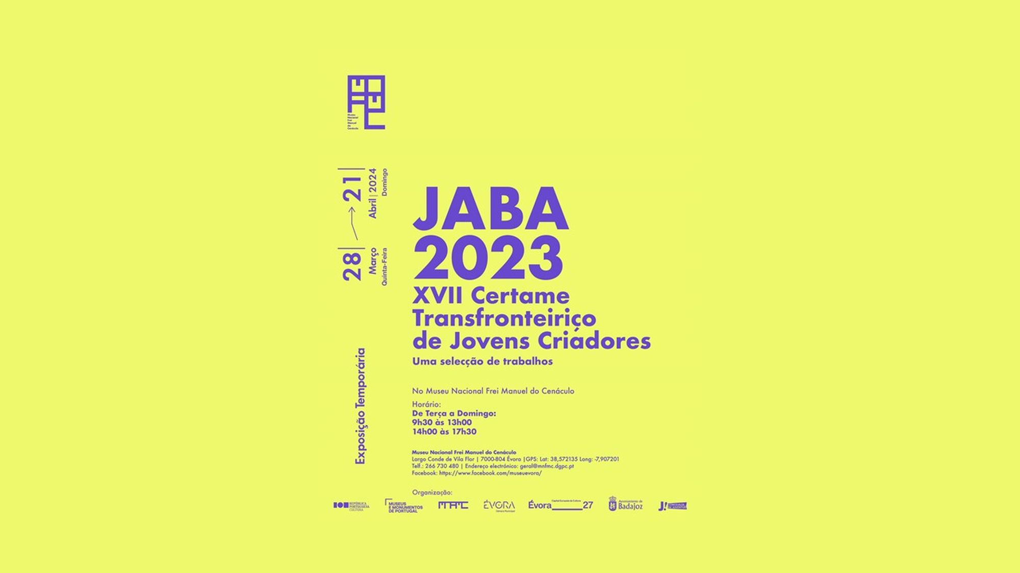 Exposição Temporária | JABA 2023 – XVII Certame Transfronteiriço de Jovens Criadores
