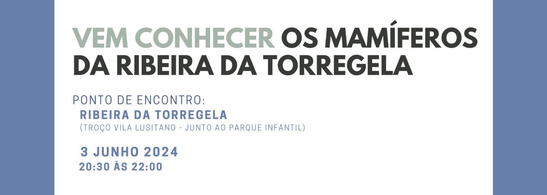 Arquivado: Vem conhecer os mamíferos da Ribeira da Torregela | Clube Ciência Viva André Gouveia