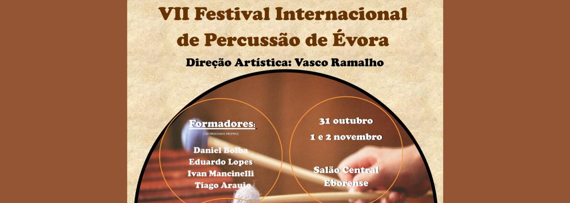Arquivado: VII Festival Internacional de Percussão de Évora