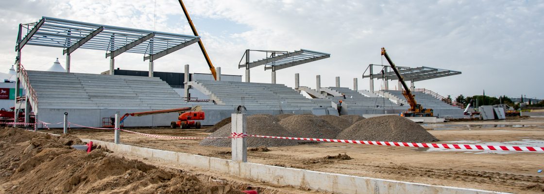 CONSTRUÇÃO DO NOVO ESTÁDIO DO JUVENTUDE SPORT CLUB AVANÇA EM BOM RITMO