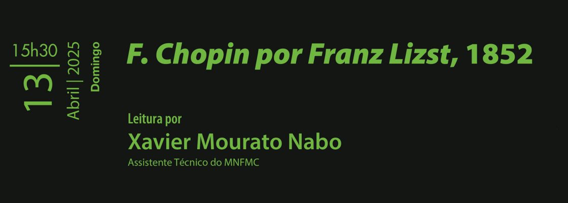 Arquivado: Cenáculo: Clube de Leitura | F. Chopin por Franz Lizst, publicada em 1852