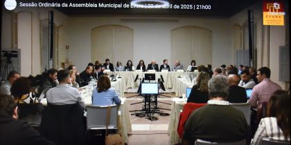Principais assuntos da sessão da Assembleia Municipal de Évora de 29 de abril