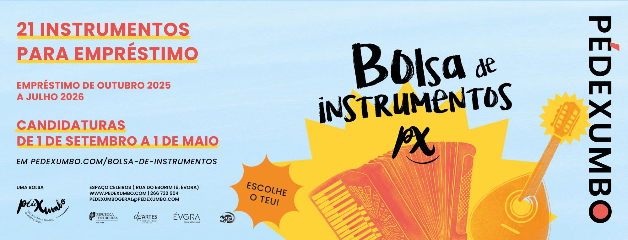Bolsa de Instrumentos da PédeXumbo 2025/26