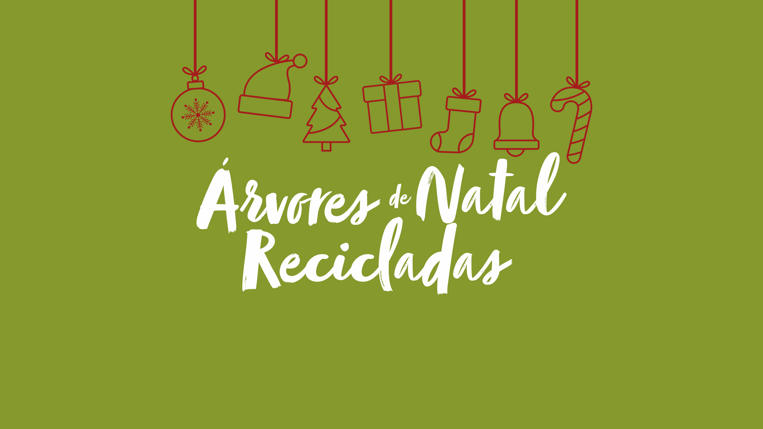 Árvores de Natal Recicladas 2025