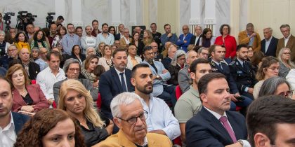 Cerimónia de tomada de posse do novo presidente da Câmara Municipal de Évora, Carlos Zorrinho