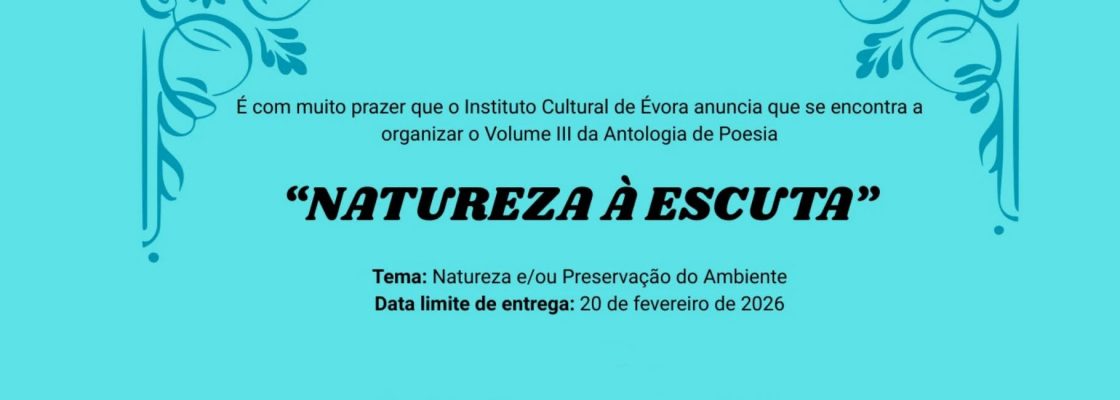 Natureza à Escuta – Antologia de Poesia Portuguesa (Volume III)