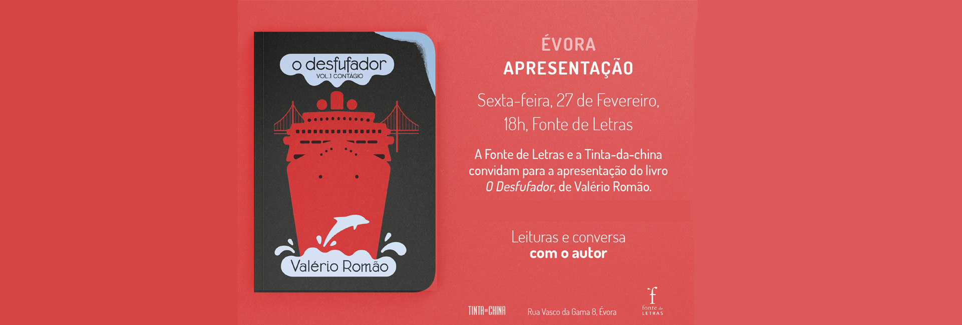 Apresentação do livro “O Desfufador- Volume 1: Contágio”