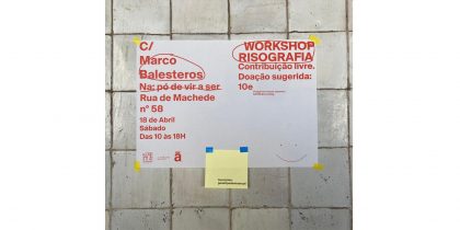 Workshop de Risografia, com Marco Balesteros