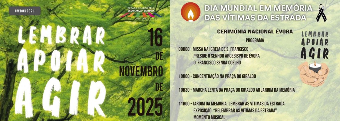 16 de novembro | Dia Mundial em Memória das Vítimas da Estrada