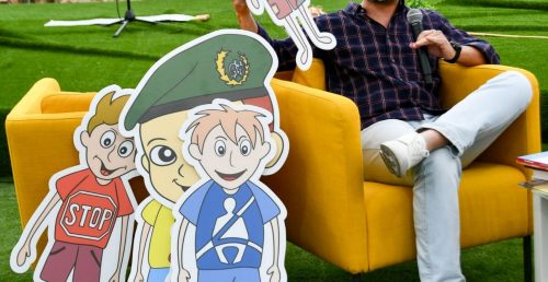 Na Feira do Livro de Évora:  Nuno Vilaranda alertou mais novos para o valor da segurança na estrada   