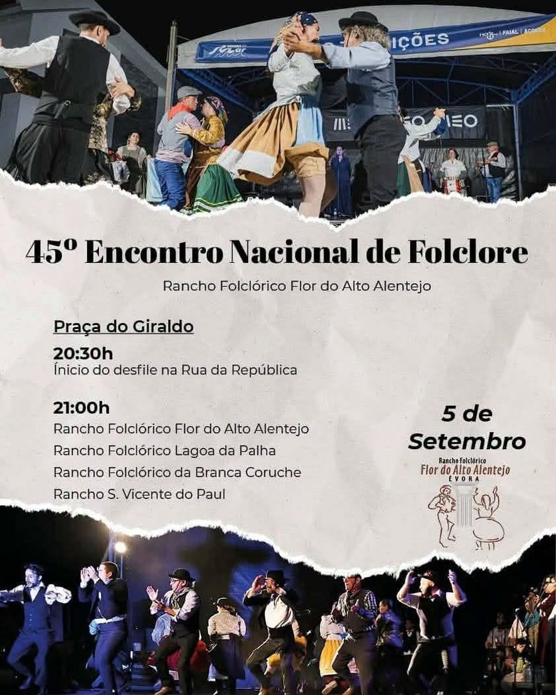 45.º Encontro Nacional de Folclore Promovido pelo Rancho Folclórico Flor do alto Alentejo