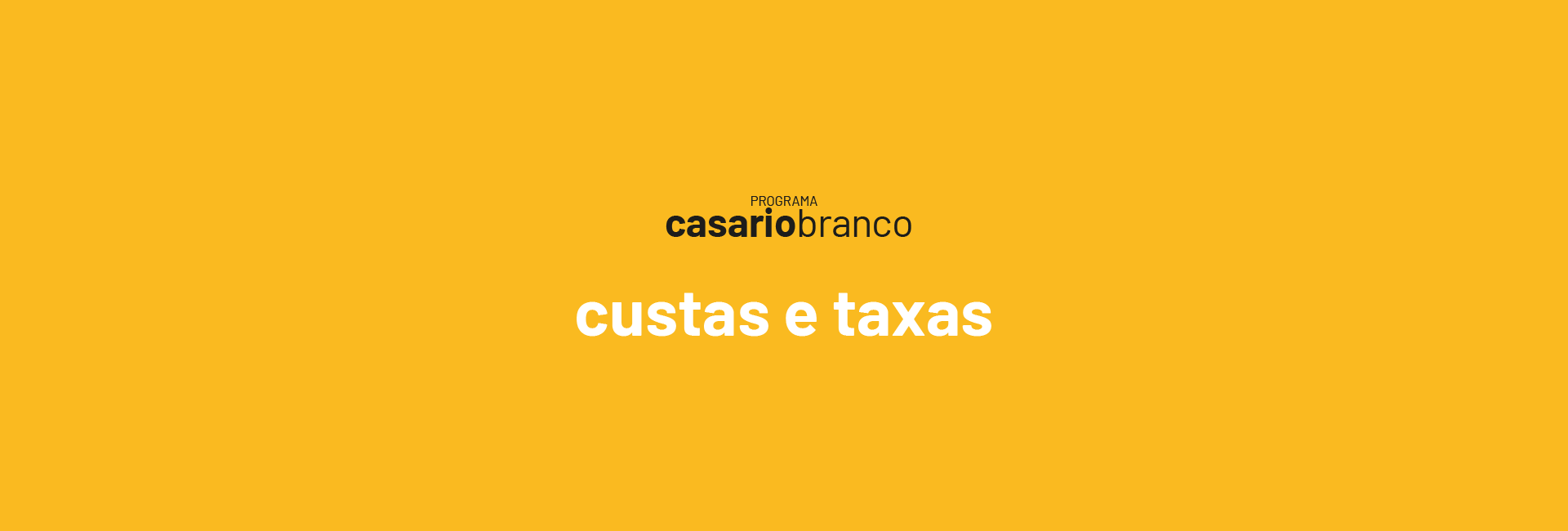Custos e taxas
